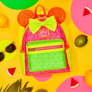 Disney Neon Sequin Backpack